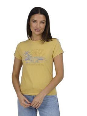 Salty Crew A Frame Modern Women's T-Shirt Dusty Gold Size Medium NWT